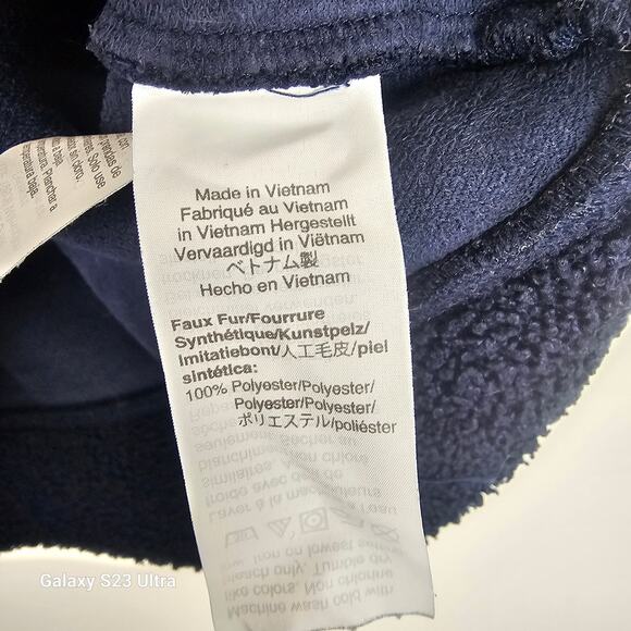 J Crew Sweater Women XS Navy Vintage Fleece Sweater Women Pullover Sweater - Picture 7 of 8